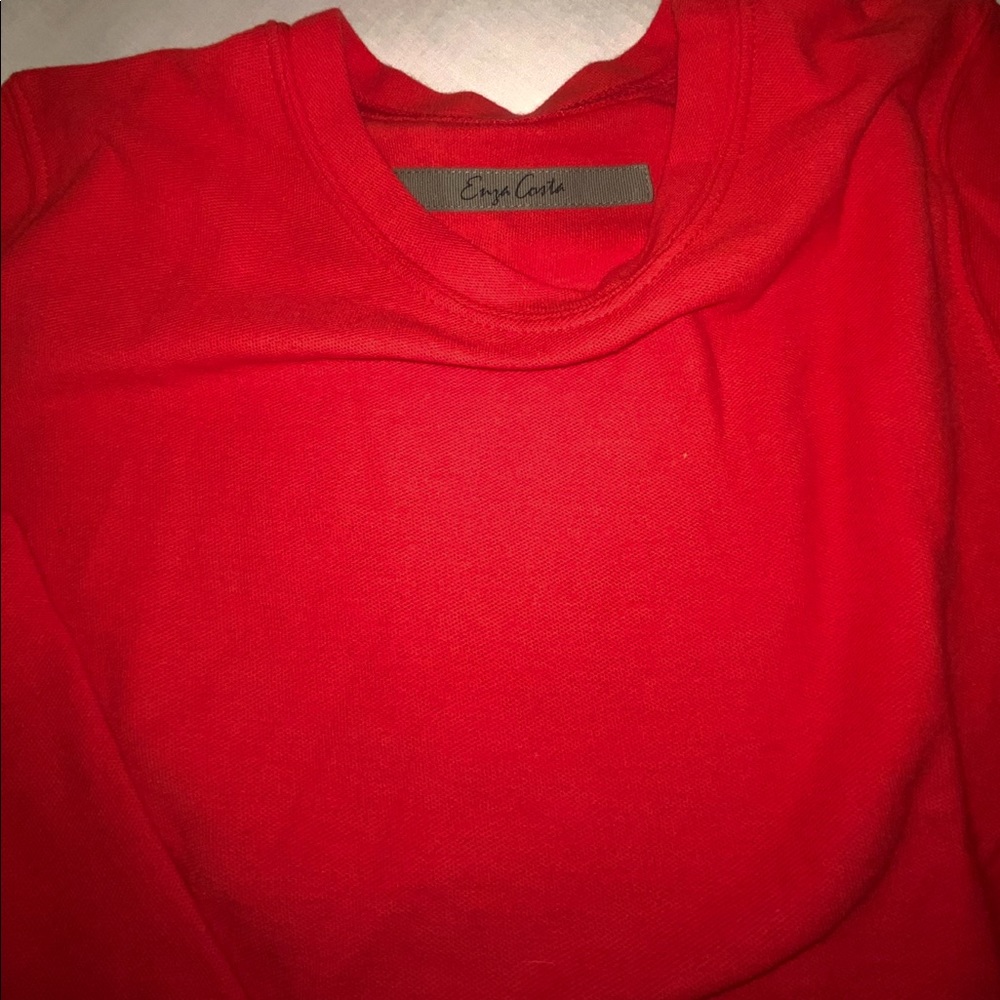 ENZA COSTA Pique Sweatshirt Size Small - Picture 3 of 6